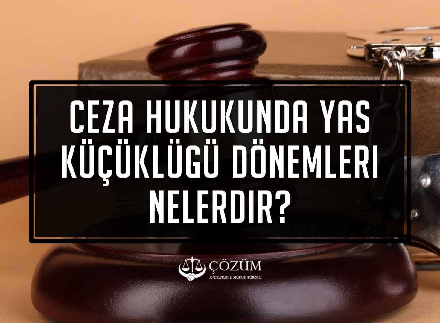 Ceza Hukukunda Yaş Küçüklüğü Dönemleri Nelerdir?