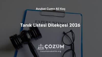 Tanık Listesi Dilekçesi 2026