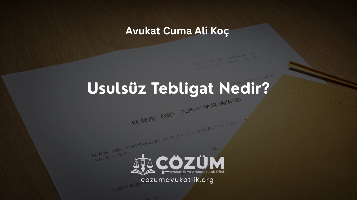 Usulsüz Tebligat Nedir?